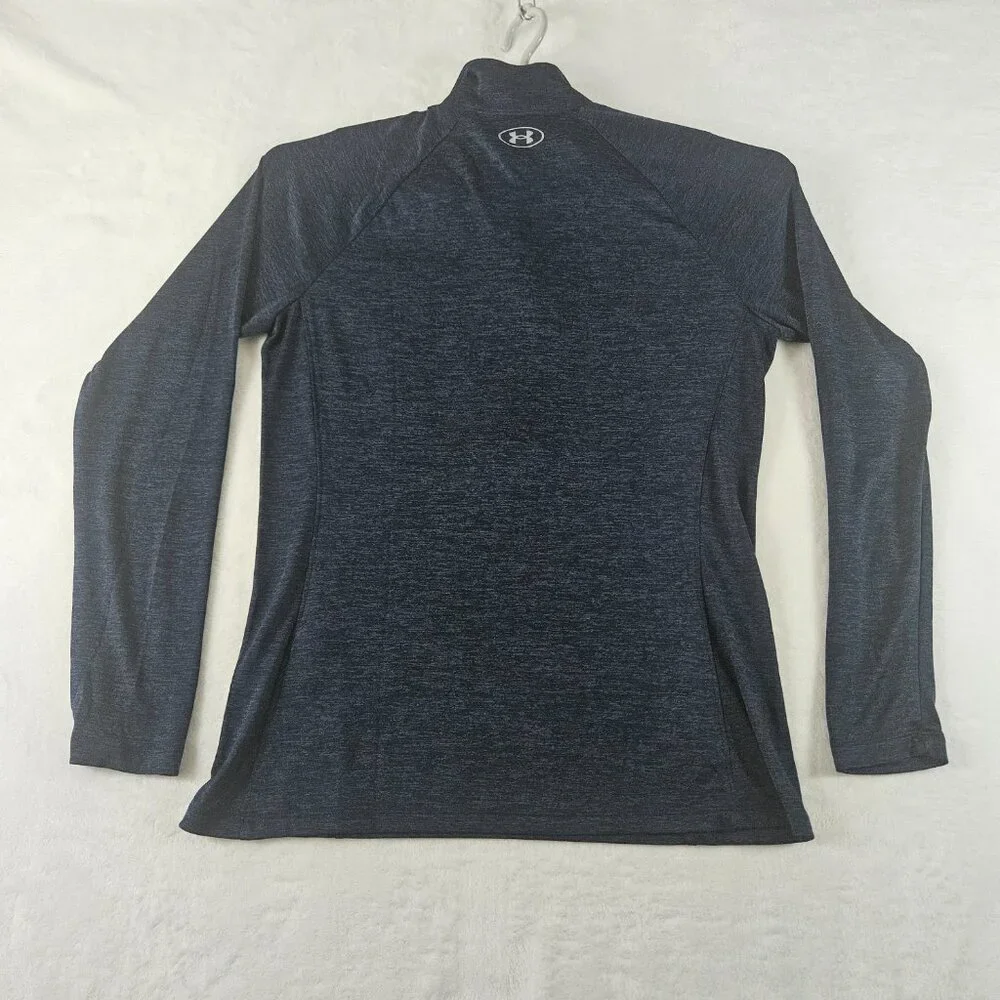 Under Armour Women's Sz L UA Tech Twist 1/2 Zip Long Sleeve Shirt 1320128 Blue - Picture 4 of 13